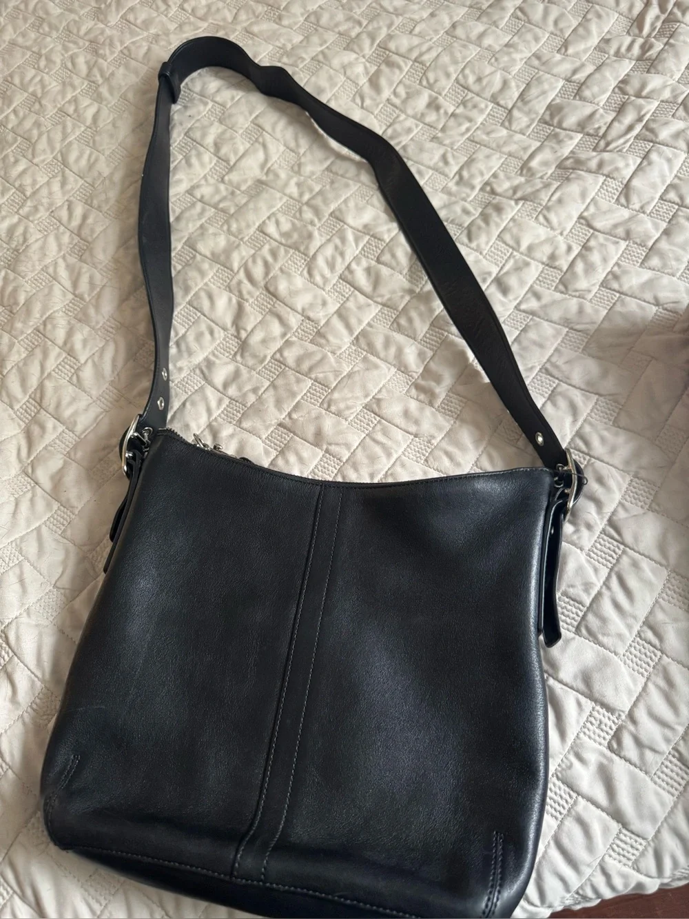 Vintage Coach Legacy Slim Hobo Black Leather Shoulder bag